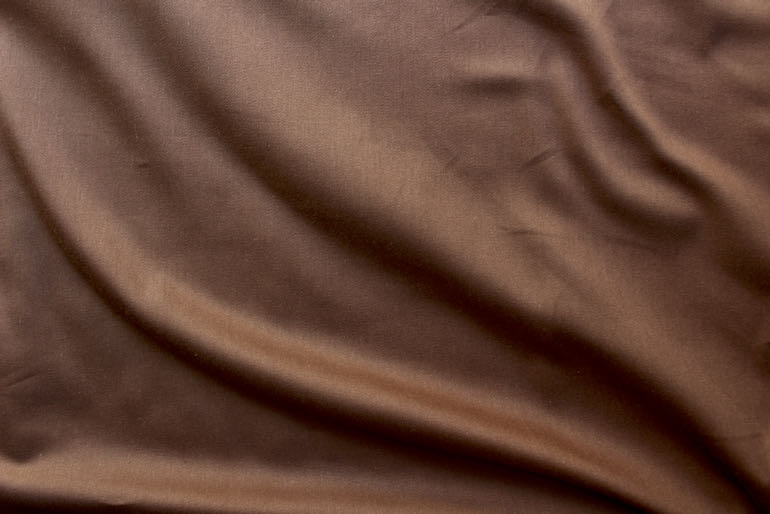 JC綿サテンーフランネル　ブラウン